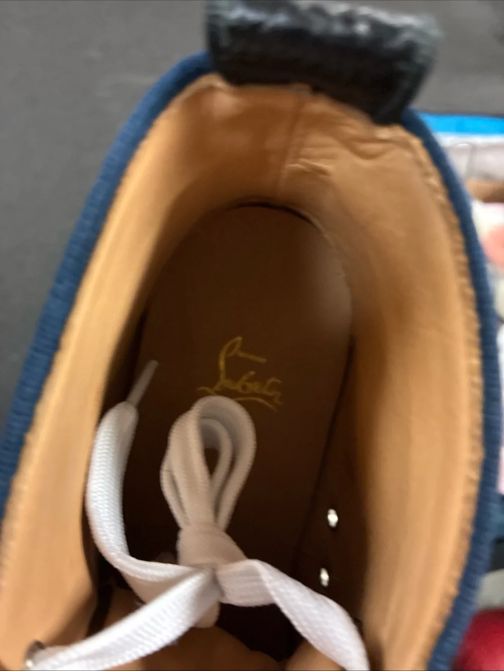 Men’s Christian Louboutin Spiked Sneakers Used Sz 10 Eur 44 With OG Box 📦